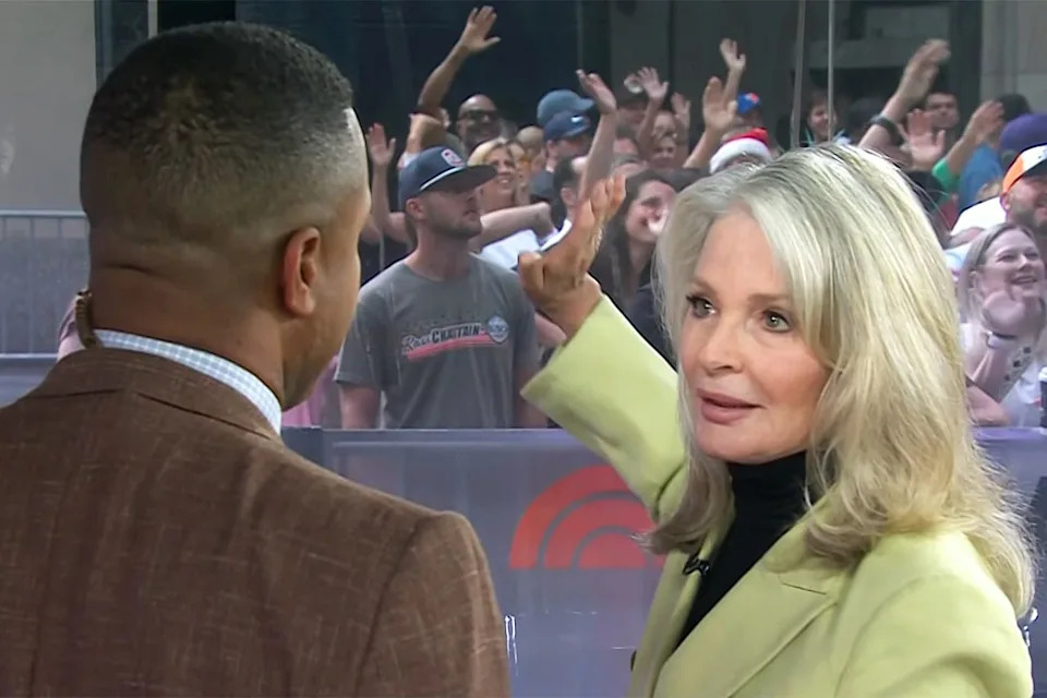 Deidre Hall prepares to slap Craig Melvin on 'Today' on Friday, June 19Credit: NBC