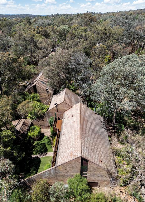 Staggered rows of brick-and-tile houses meander through the site at Wybalena Grove.