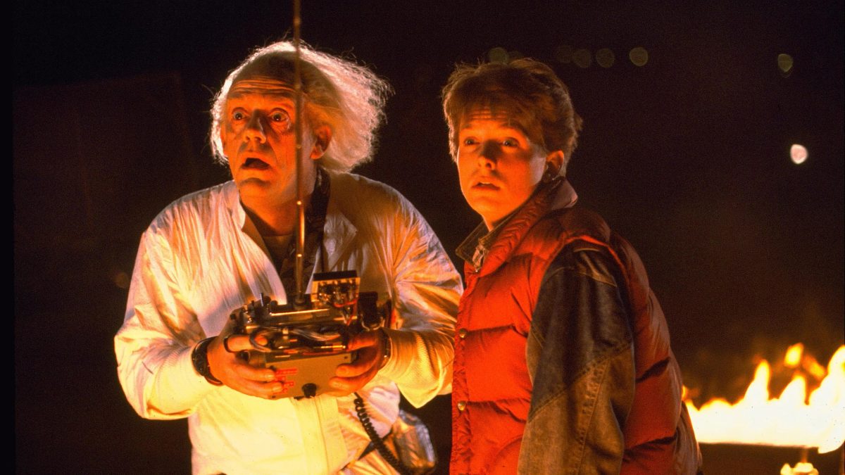 Dr Emmett Brown and Marty McFly