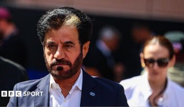 FIA president Mohammed Ben Sulayem walks in the paddock at the Monaco Grand Prix