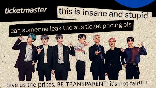 BTS fans are livid at Ticketmaster for refusing to release ticket pricing information until just before the point of sale.