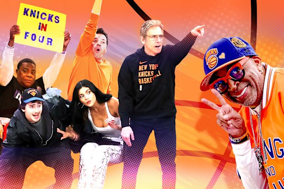 Courtside celebrities have made the New York Knicks’ finals run a must-see event. 