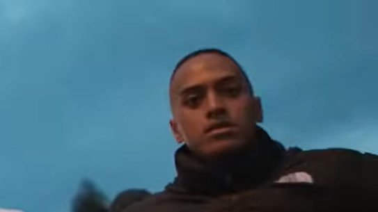 Lorenzo Laemalu (right) pictured with rapper Ay Huncho, whose legal name is Ali Younes.