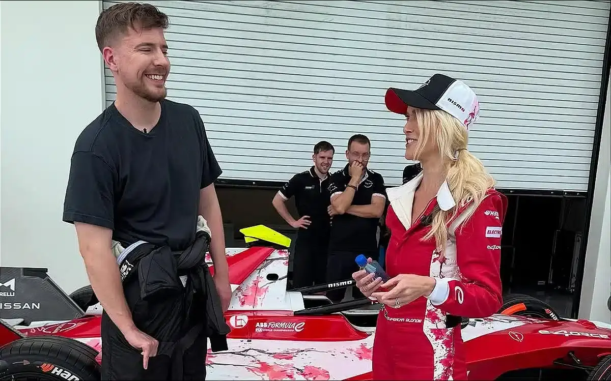 Supercar Blondie surprised after asking MrBeast what his daily driver is with his $2.6 billion net worth