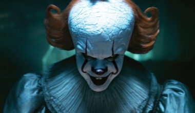 Bill Skarsgard stars as Pennywise, the titular antagonist of It: Welcome to Derry.