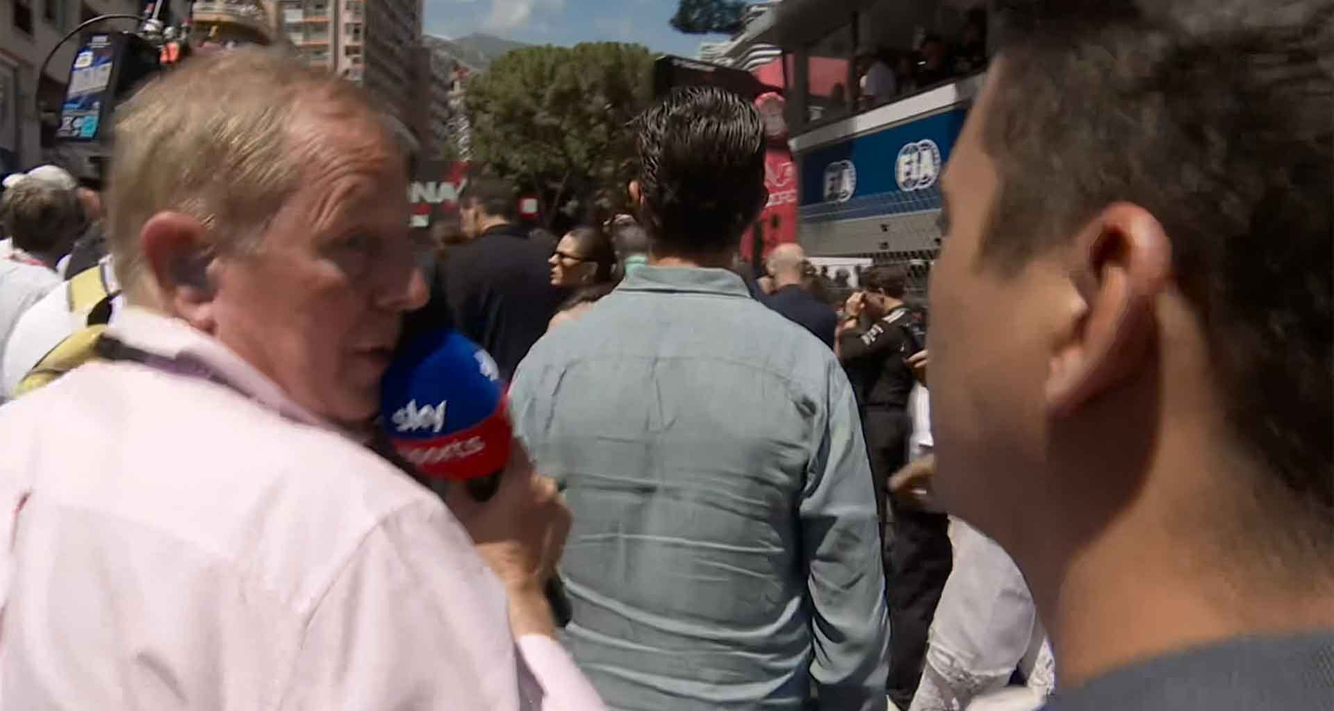Martin Brundle dismissed Donald Trump Jnr's bodyguard on the grid in Monaco