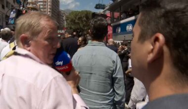 Martin Brundle dismissed Donald Trump Jnr's bodyguard on the grid in Monaco