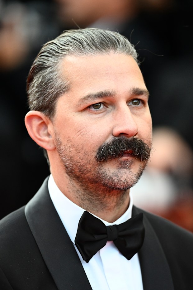 Shia LaBeouf attends the "The Phoenician Scheme" red carpet at the 2025 Cannes Film Festival