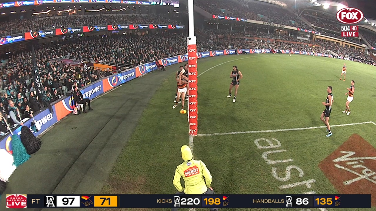 AFL 2026: ARC controversy, behind not called, play on called as Ben Keays kicks goal, Riley Thilthorpe miss in Showdown, Logan Morris, Rowan Marshall