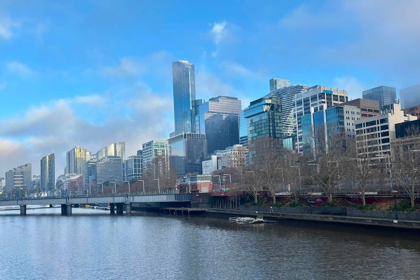 clouds hover over melbourne cbd
