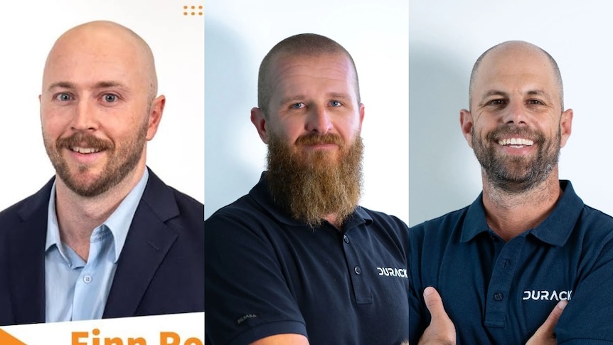 three men headshots