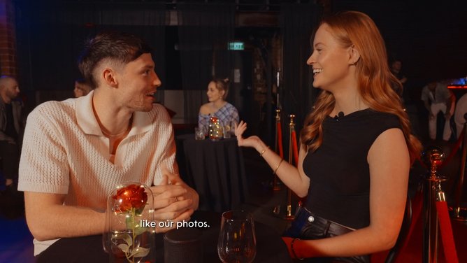Contestants get to know each other during a recent 1ROSE episode.
