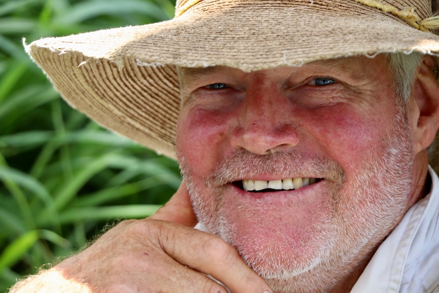 Close up portrait of grazier Matthew Peart