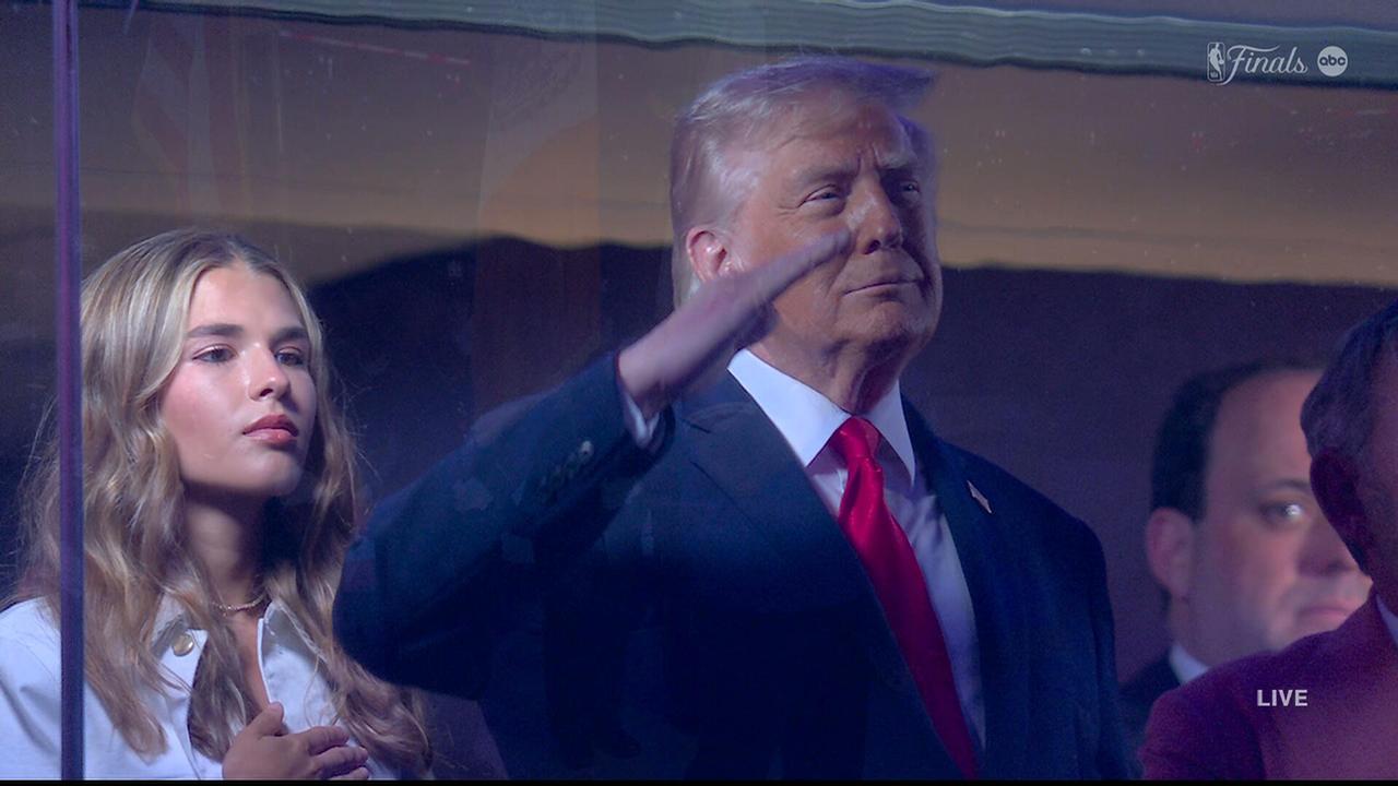 NBA Finals 2026, New York Knicks v San Antonio Spurs game three: US President Donald Trump booed loudly by Madison Square Garden crowd