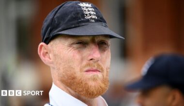England captain Ben Stokes looks on at Lord's during the first Test against New Zealand