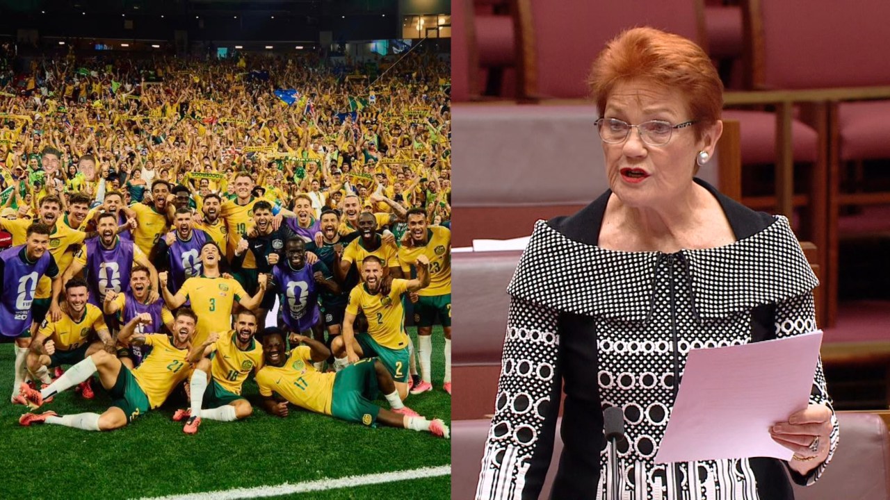 ‘I make no apology’: Pauline Hanson doubles down on call for ‘monocultural Australia’, attempts to lay claim to Socceroos