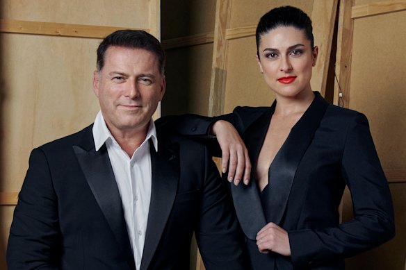 One-time Today show co-hosts Karl Stefanovic and Sarah Abo. Nine will be looking for a new on-air partner for Abo. 