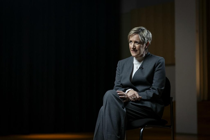 WA Chief Health Officer Clare Huppatz speaks to a reporter