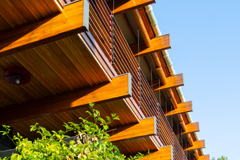 a series of cantilevered beams and slender posts compose cano house above los angeles - 2