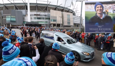 Neale Daniher state funeral: Public pays respect to MND fighter