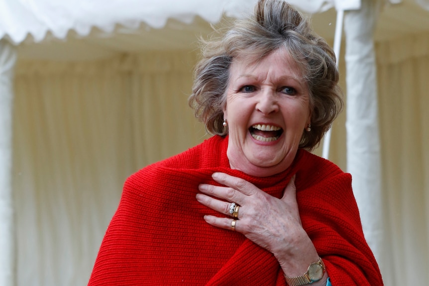 Actress Penelope Keith arrives for a reception for the British Film Industry.