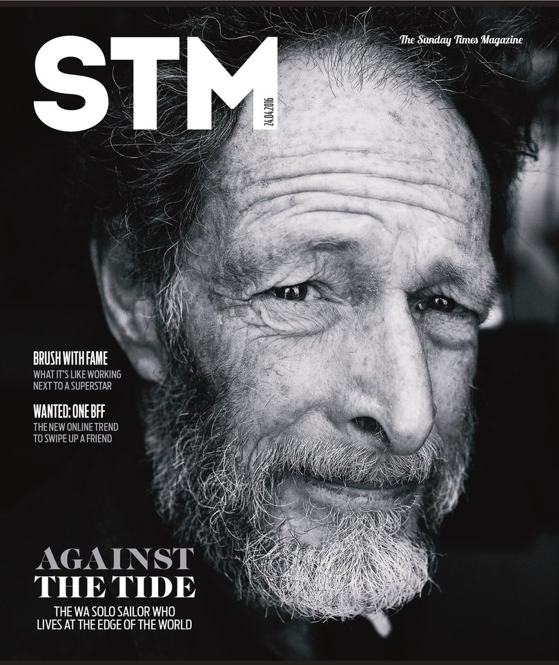 Solo sailor Trevor Robertson on the cover of STM, April 24, 2016.