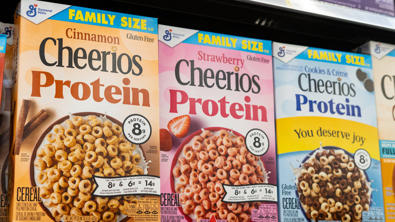Boxes of Cheerios Protein in store