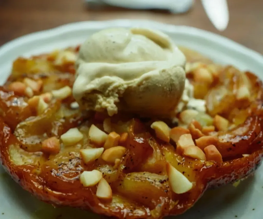 MasterChef Australia's Pat's apple tarte tartin in Sweet Week.
