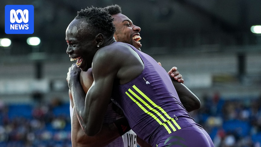 Gout Gout clocks personal best in 150m stoush with Noah Lyles at Ostrava Golden Spike
