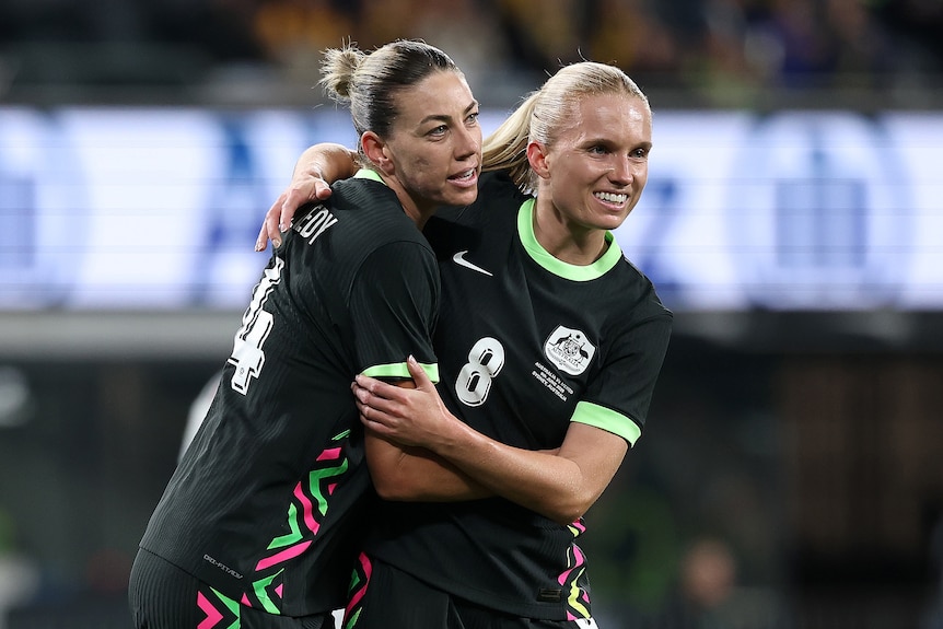 Alana Kennedy celebrates