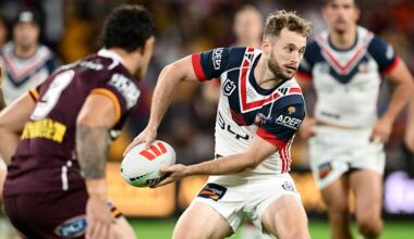 NRL LIVE updates: Broncos, Roosters trading tries in entertaining Suncorp battle