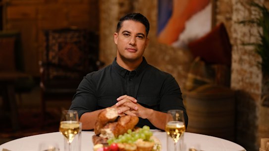 Marc Fennell hosts the dinner party discussion show Tell Me What You Really Think.