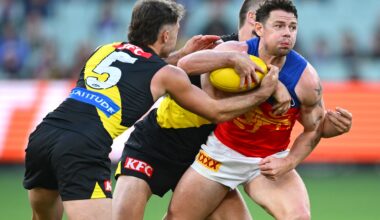 Final teams in as Tigers look to tame Lions in Hobart. LIVE from 1.10pm AEST