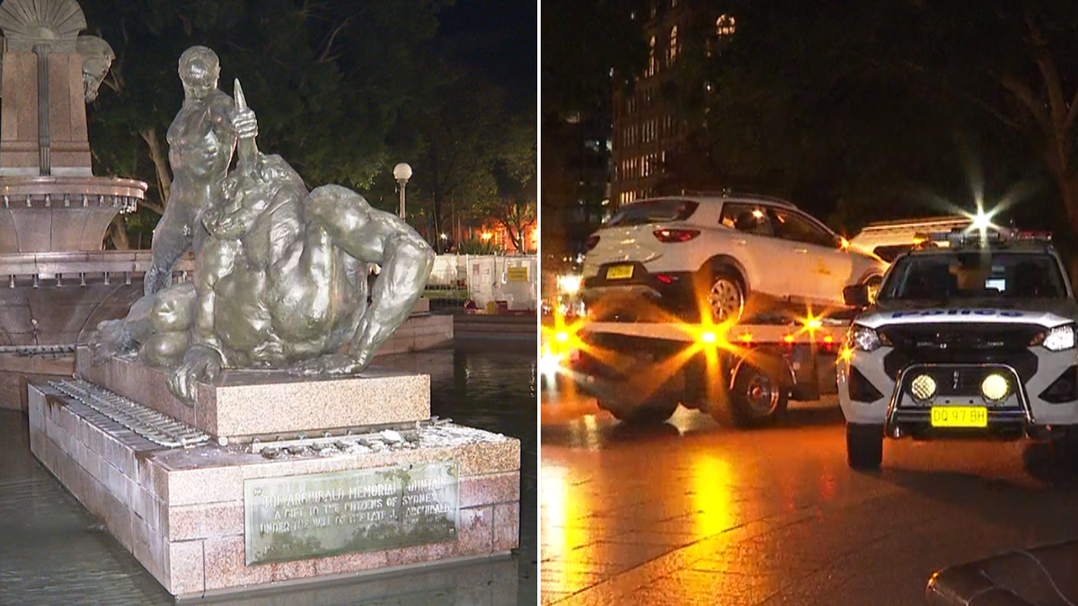 7NEWS live updates: Car crashes into Sydney’s Hyde Park fountain