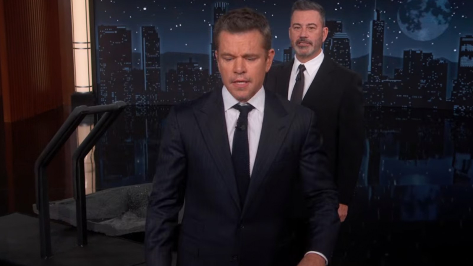 Watch Matt Damon Crash 'Kimmel' in a Literal Trojan Horse