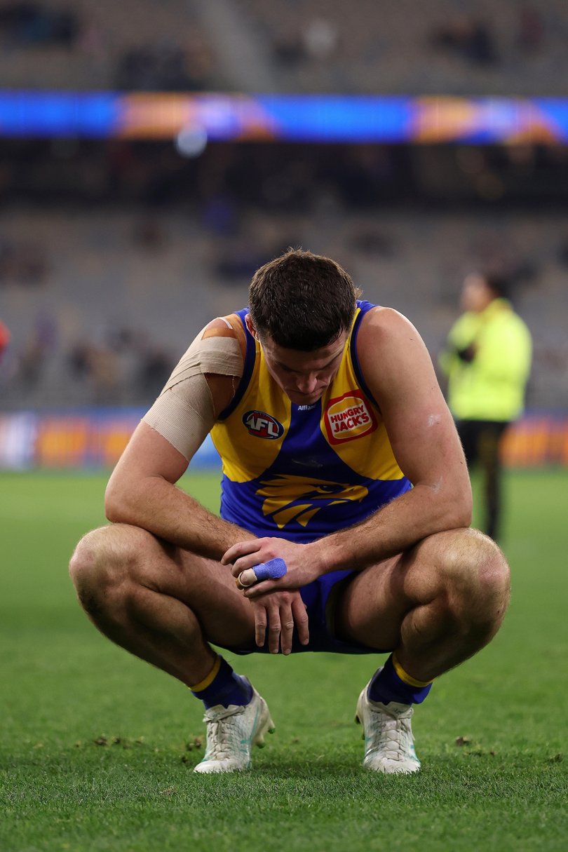 Jake Waterman after an Eagles defeat. 