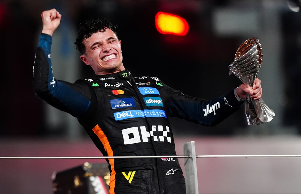 Lando Norris won the drivers’ title last year after finishing third in Abu Dhabi. Photo: dpa