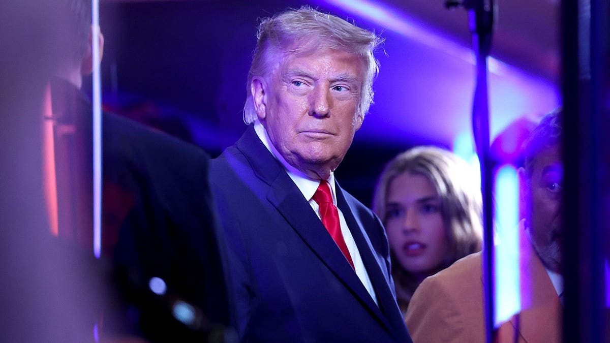 U.S. President Donald Trump looking on at Madison Square Garden during NBA Finals game