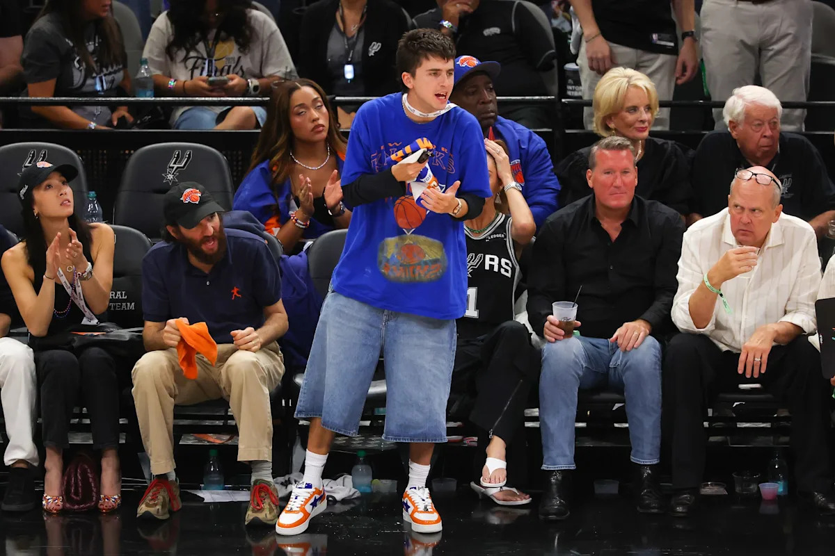 Timothée Chalamet goes viral for what he said after Knicks won NBA Finals