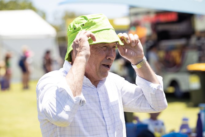 Premier Roger Cook visits the WA Day Festival in 2025.