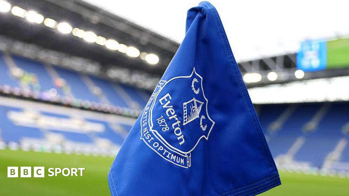 A detailed view of an Everton corner flag is seen prior to the Premier League match between Everton and West Ham United at Hill Dickinson Stadium on September 29, 2025