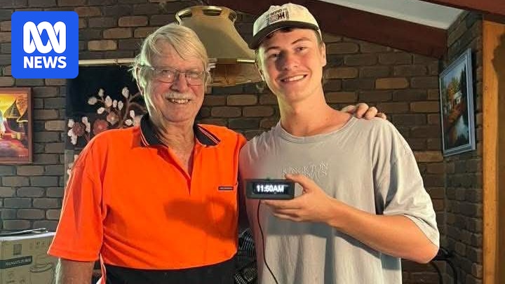 Grandfather's close call inspires Sunshine Coast student's smart clock invention