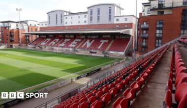 A general view of Leyton Orient's Brisbane Road stadium.
