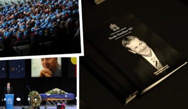 Neale Daniher: Family, friends, dignitaries and AFL figures gather for State funeral service at the MCG