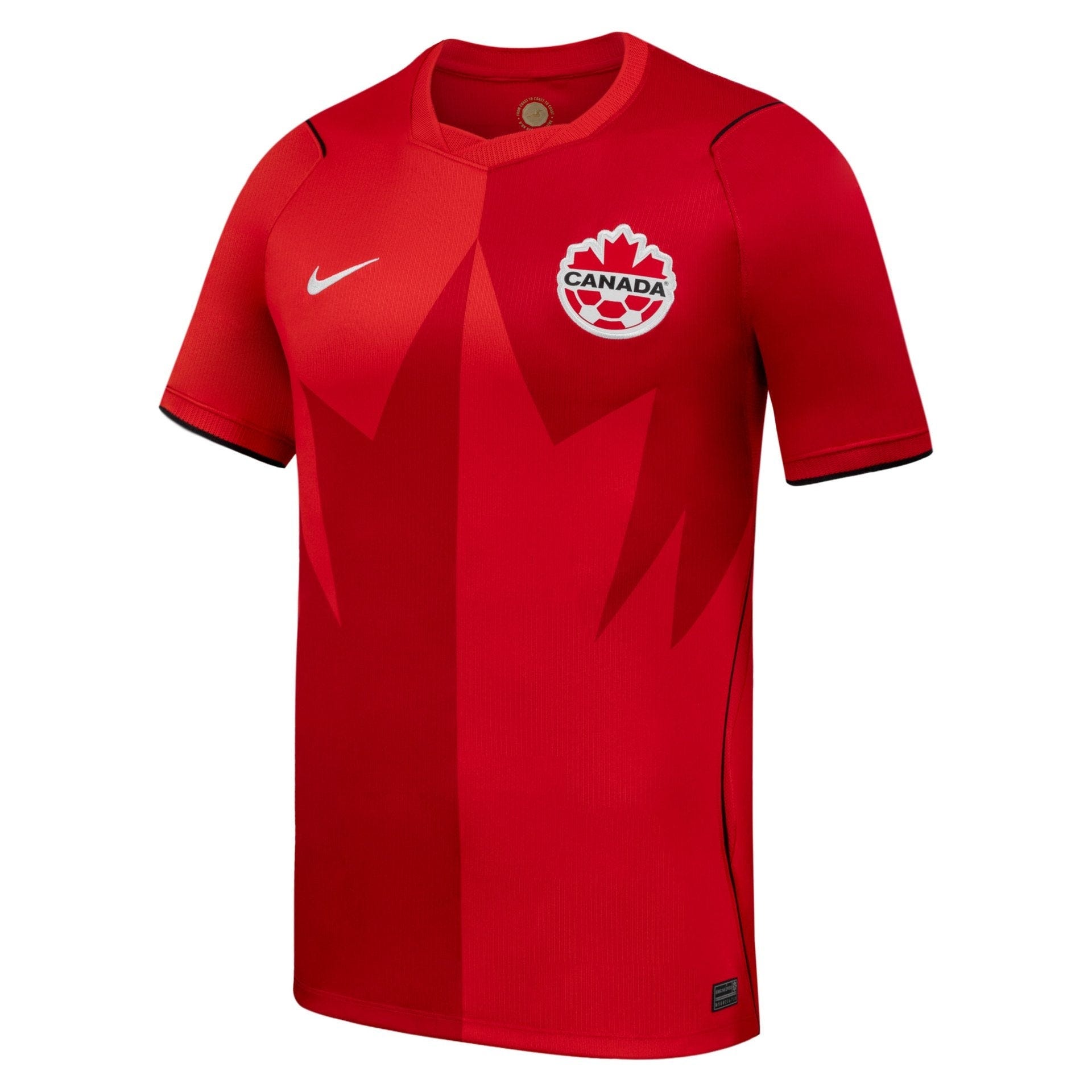 red soccer jersey representing canada