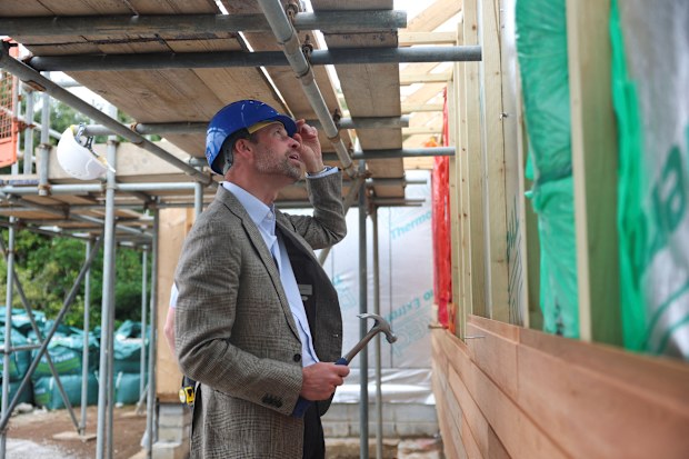 Prince William visits one of the 10 new sustainable homes being built in the Isles of Scilly, England, delivered by the Duchy of Cornwall, to help tackle the acute housing shortage, May 22, 2026.
