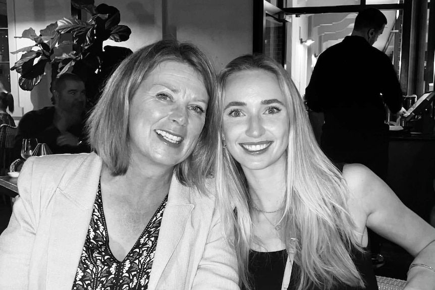 Lucy Scott with her mum Kate Scott.