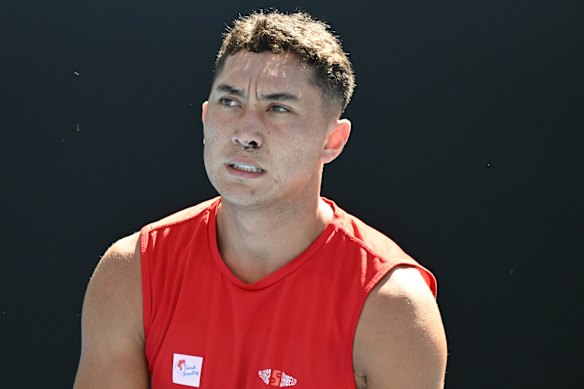 McCabe at last year’s Australian Open.