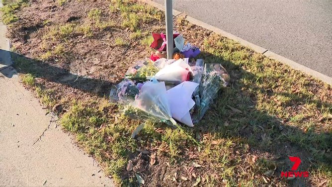 Tributes and flowers have been left at the site of the crash.