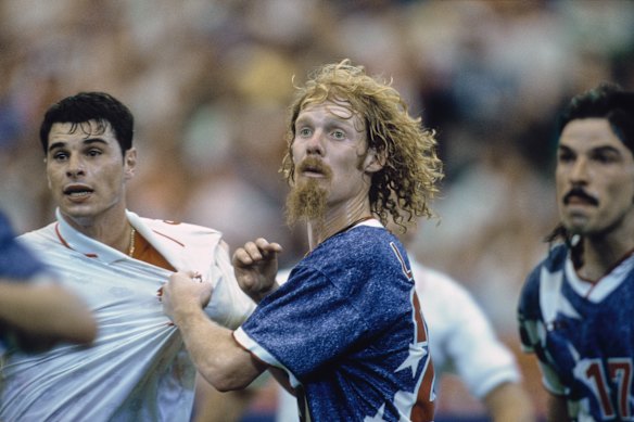 Alexi Lalas was one of the most iconic players from the 1994 World Cup in the United States.